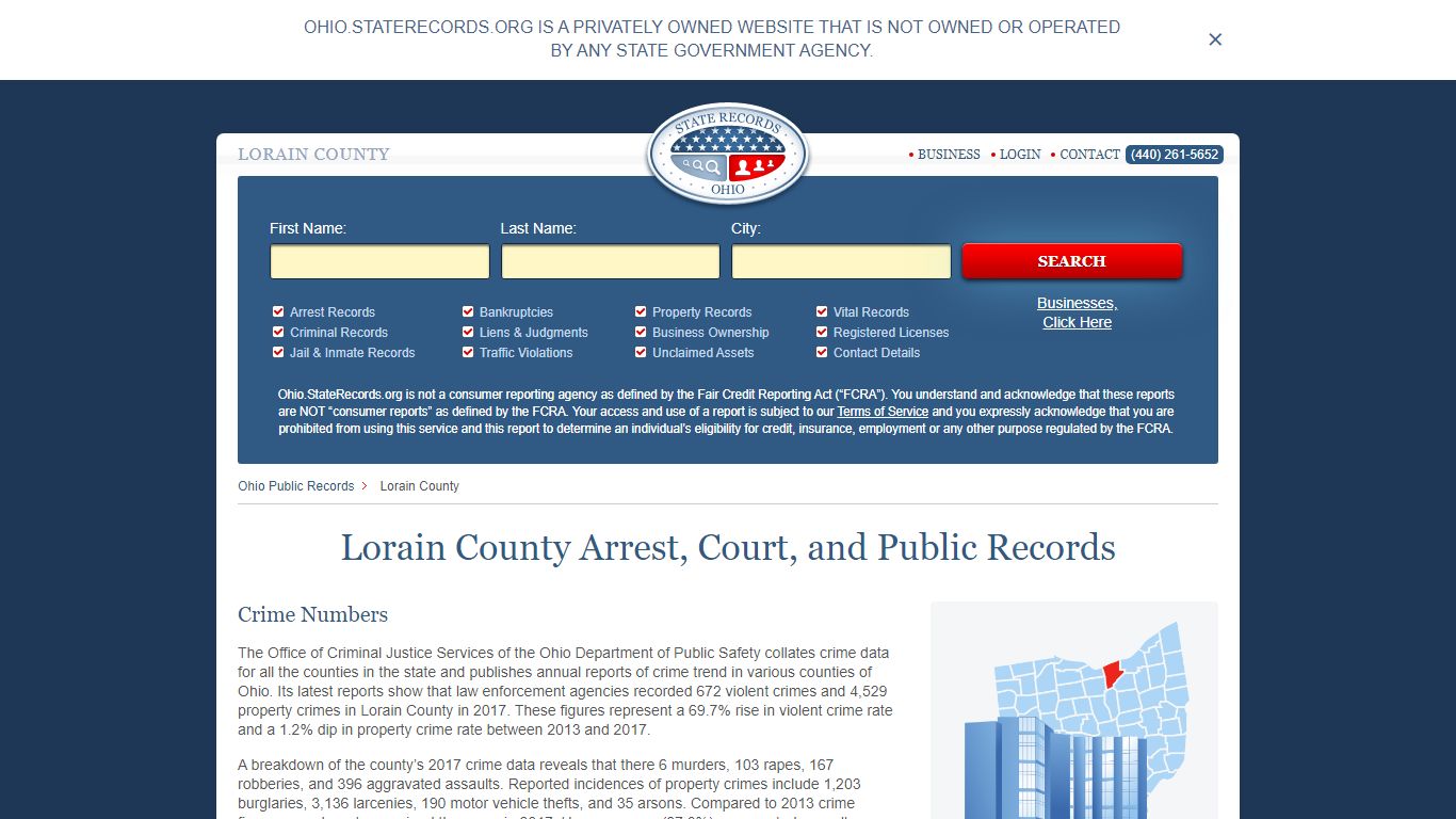 Lorain County Arrest, Court, and Public Records